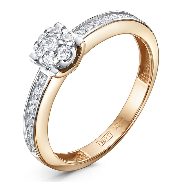 Кольцо, золото, бриллиант, БР112764